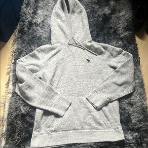 Abercrombie Gray Hoodie with Embroidered Logo